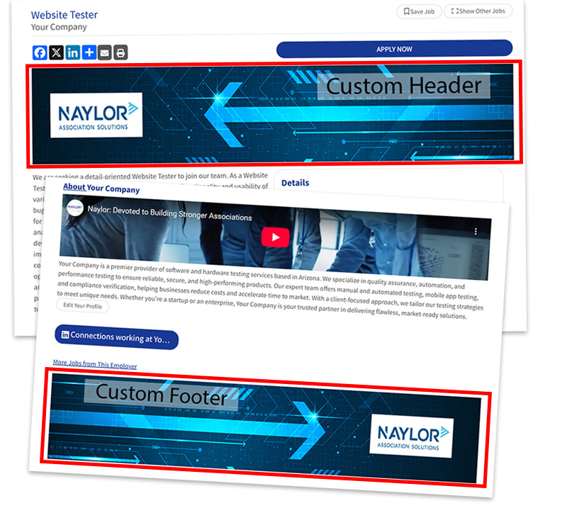Graphic Job Header and Footers
